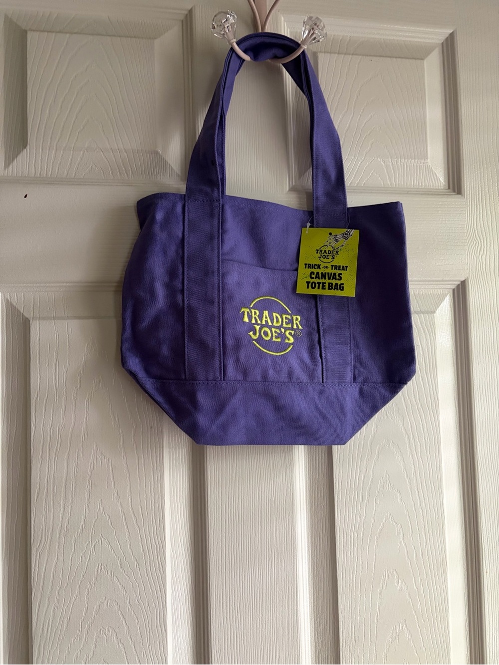 Trader Joe’s Purple Canvas Tote Bag